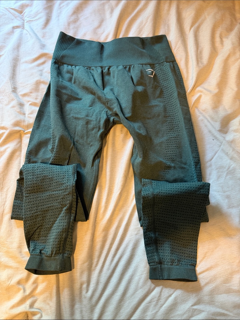 Gymshark Girls' Seamless Leggings in Dark Green